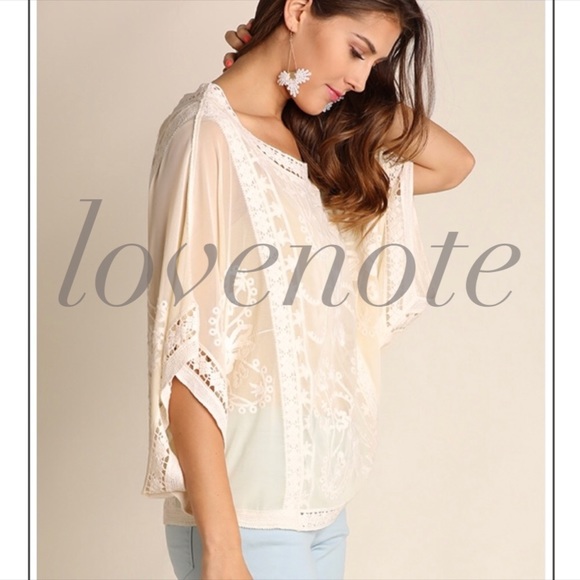 1 left • Floral Embroidered Short Sleeve Blouse - Picture 3 of 6